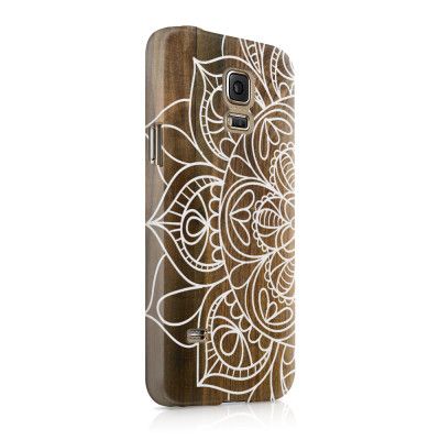 Skal till Samsung Galaxy S5 - Mandala - Wood