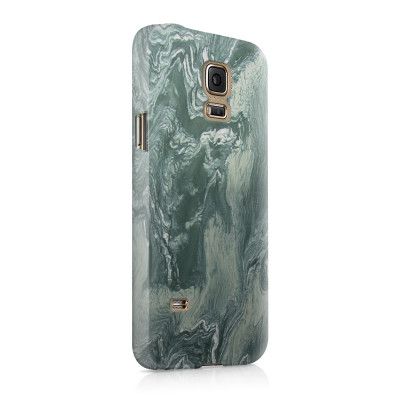Skal till Samsung Galaxy S5 - Marble - Grön