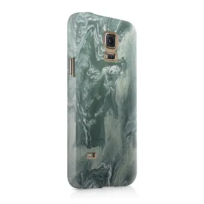 Skal till Samsung Galaxy S5 - Marble - Grön