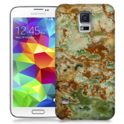 Skal till Samsung Galaxy S5 - Marble - Grön/Brun