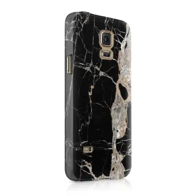 Skal till Samsung Galaxy S5 - Marble - Svart