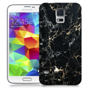 Skal till Samsung Galaxy S5 - Marble - Svart