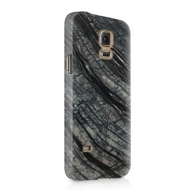 Skal till Samsung Galaxy S5 - Marble - Svart/Grå