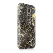Skal till Samsung Galaxy S5 - Marble - Svart/Gul