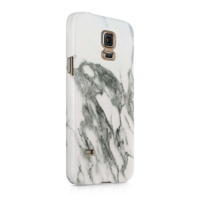 Skal till Samsung Galaxy S5 - Marble - Vit/Grå