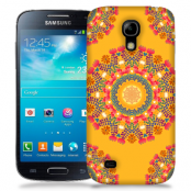 Skal till Samsung Galaxy S5 Mini - Blommigt mönster - Orange