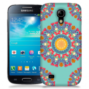 Skal till Samsung Galaxy S5 Mini - Blommigt mönster - Turkos