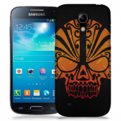 Skal till Samsung Galaxy S5 Mini - Dödskalle - Orange