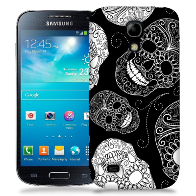 Skal till Samsung Galaxy S5 Mini - Glada dödskallar - Svart