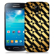 Skal till Samsung Galaxy S5 Mini - Mönster - Guld/Svart
