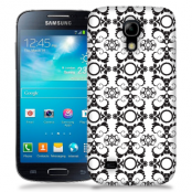 Skal till Samsung Galaxy S5 Mini - Mönstrad tapet - Vit/Svart