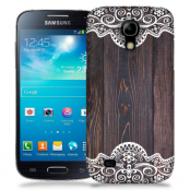 Skal till Samsung Galaxy S5 Mini - Mörkt trä med spetsmönster