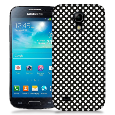 Skal till Samsung Galaxy S5 Mini - Polkadots - Svart/Vit