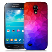 Skal till Samsung Galaxy S5 Mini - Polygon - Blå/Lila/Röd