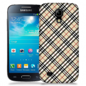Skal till Samsung Galaxy S5 Mini - Rutig diagonal - Beige