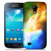 Skal till Samsung Galaxy S5 Mini - Rymden - Gul/Blå
