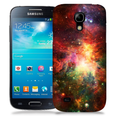 Skal till Samsung Galaxy S5 Mini - Rymden - Röd/Grön