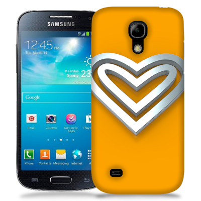Skal till Samsung Galaxy S5 Mini - Steel heart - Orange
