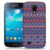 Skal till Samsung Galaxy S5 Mini - Stickat - Blå/Röd