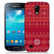 Skal till Samsung Galaxy S5 Mini - Stickat - Röd/Vit