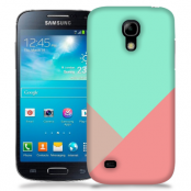 Skal till Samsung Galaxy S5 Mini - Vinklar - Turkos/Rosa