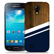 Skal till Samsung Galaxy S5 Mini - Wood ränder - Mörkblå