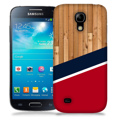 Skal till Samsung Galaxy S5 Mini - Wood ränder - Röd