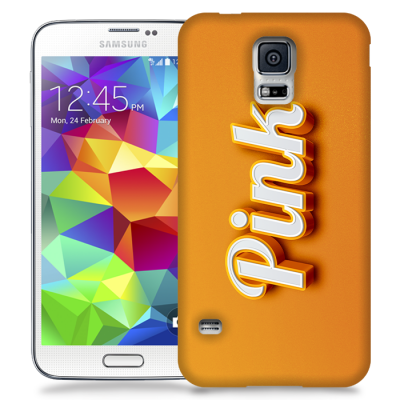 Skal till Samsung Galaxy S5 - Pink - Orange
