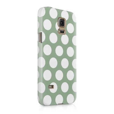 Skal till Samsung Galaxy S5 - Polka - Grön
