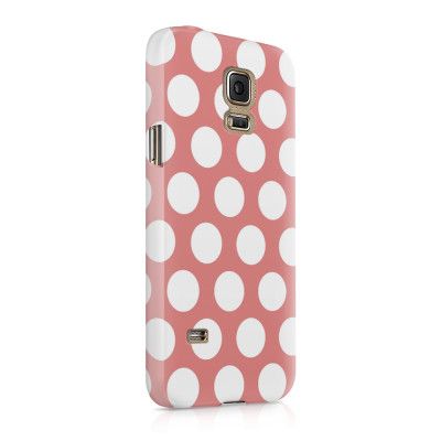 Skal till Samsung Galaxy S5 - Polka - Persika