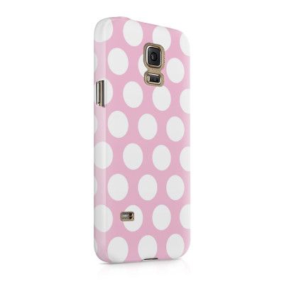 Skal till Samsung Galaxy S5 - Polka - Rosa