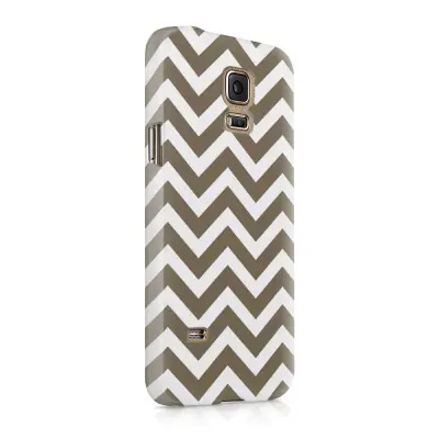 Skal till Samsung Galaxy S5 - Ränder - Brun