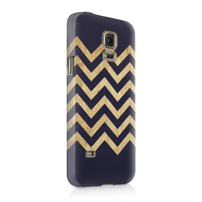 Skal till Samsung Galaxy S5 - Ränder - Wood