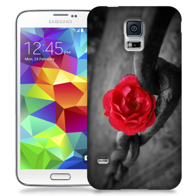 Skal till Samsung Galaxy S5 - Röd ros