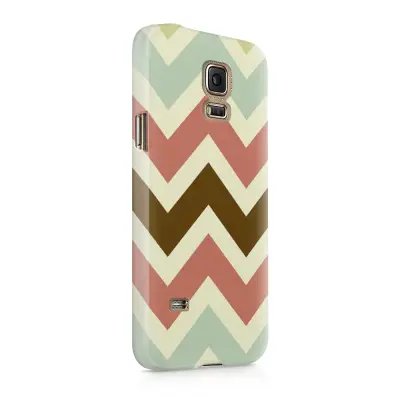 Skal till Samsung Galaxy S5 - Retro ränder - Brun