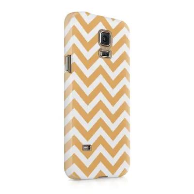 Skal till Samsung Galaxy S5 - Retro ränder - Orange