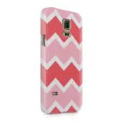 Skal till Samsung Galaxy S5 - Retro ränder - Rosa