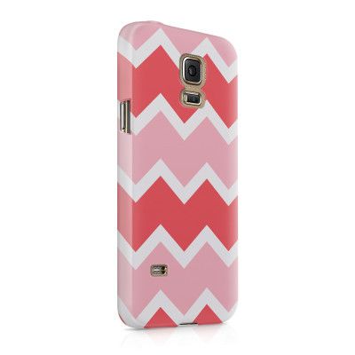 Skal till Samsung Galaxy S5 - Retro ränder - Rosa