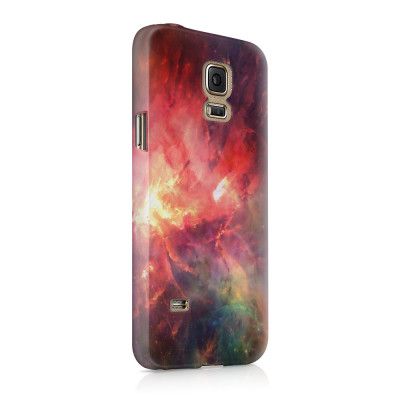 Skal till Samsung Galaxy S5 - Rymden - Röd/Svart