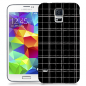 Skal till Samsung Galaxy S5 - Sömmar - Rutmönster Svart