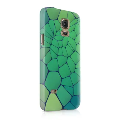 Skal till Samsung Galaxy S5 - Skifferstenar - Grön