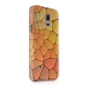 Skal till Samsung Galaxy S5 - Skifferstenar - Gul