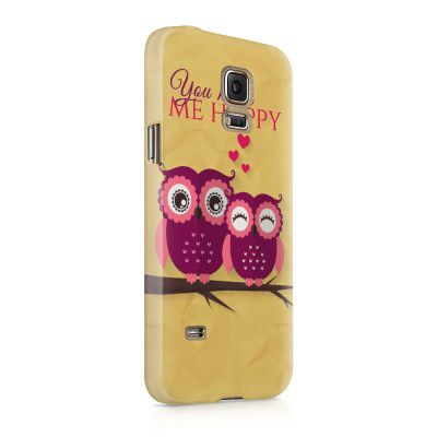 Skal till Samsung Galaxy S5 - Ugglor - You make me happy