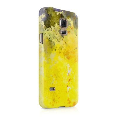 Skal till Samsung Galaxy S5 - Vattenfärg - Gul