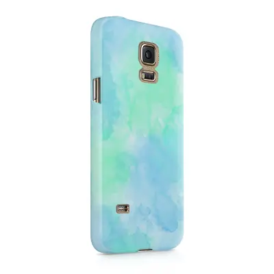 Skal till Samsung Galaxy S5 - Vattenfärg - Ljusblå