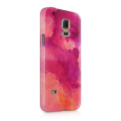 Skal till Samsung Galaxy S5 - Vattenfärg - Rosa