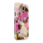 Skal till Samsung Galaxy S5 - Vattenfärg - Svart/Ljusrosa