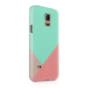 Skal till Samsung Galaxy S5 - Vinklar - Turkos/Rosa