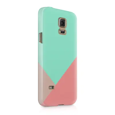 Skal till Samsung Galaxy S5 - Vinklar - Turkos/Rosa