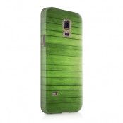 Skal till Samsung Galaxy S5 - Wood - Grön